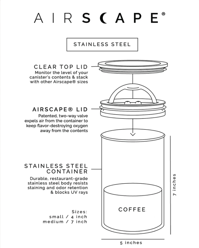 ACK Roasters Airscape® Coffee Storage